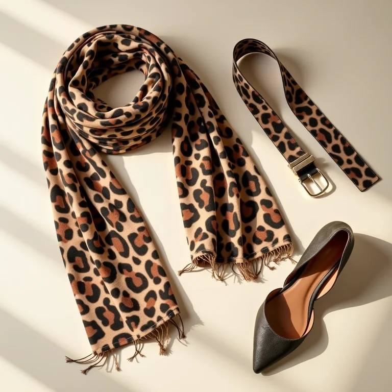 Acessórios de oncinha em composição minimalista