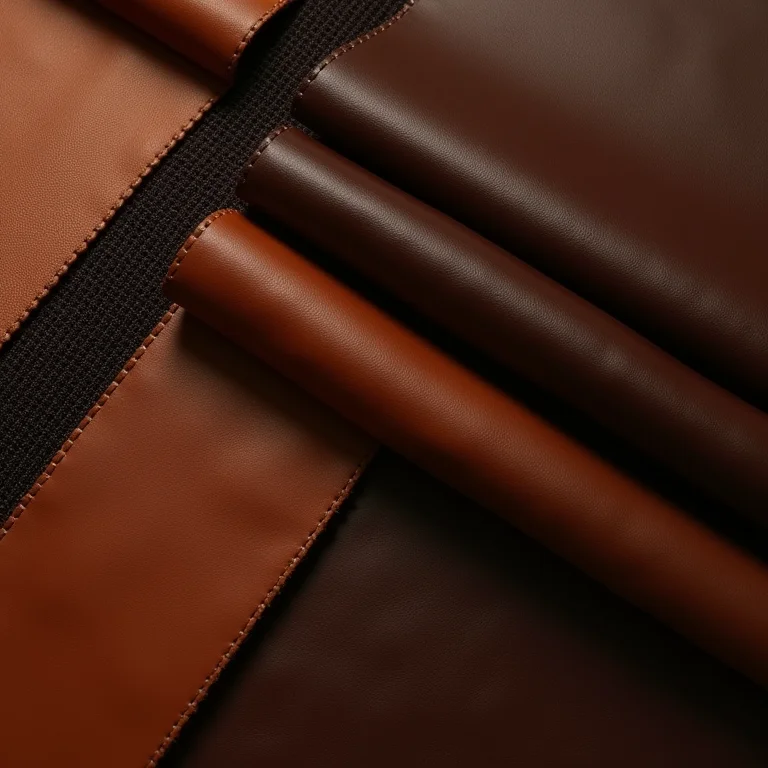 Amostras de diferentes materiais de cadeira gamer