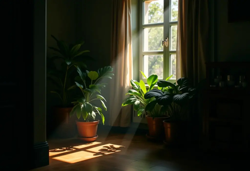 Apartamento escuro? As melhores plantas que amam sombra Apartamento escuro decorado com plantas que amam sombra
