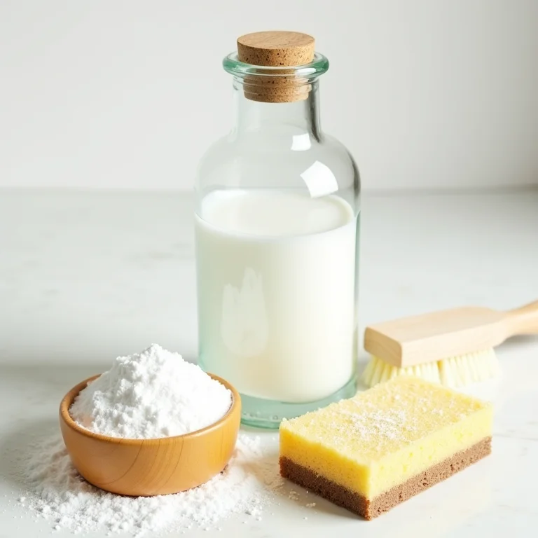 Bicarbonato de sódio e vinagre para limpeza de rejunte