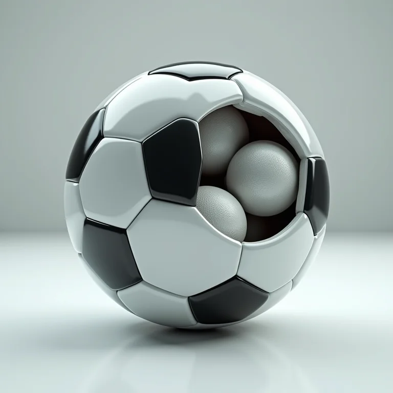 Bola sonora usada no futebol de cegos.