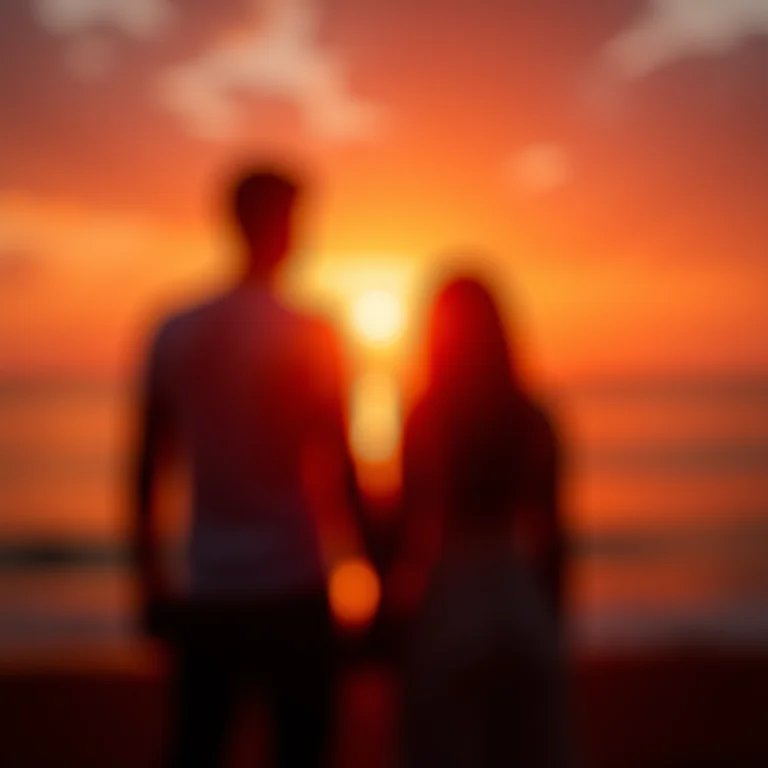 Casal assistindo ao pôr do sol na Praia do Amor em Tibau do Sul, Rio Grande do Norte