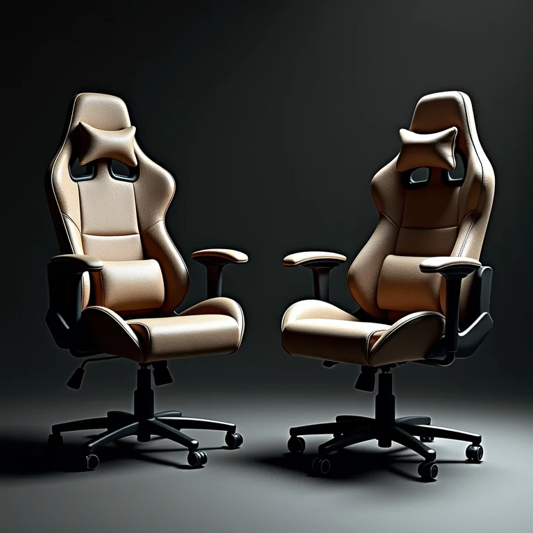 Comparativo entre aparência e durabilidade em cadeiras gamer