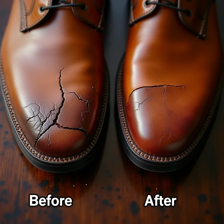 Couro hidratado vs. couro seco.