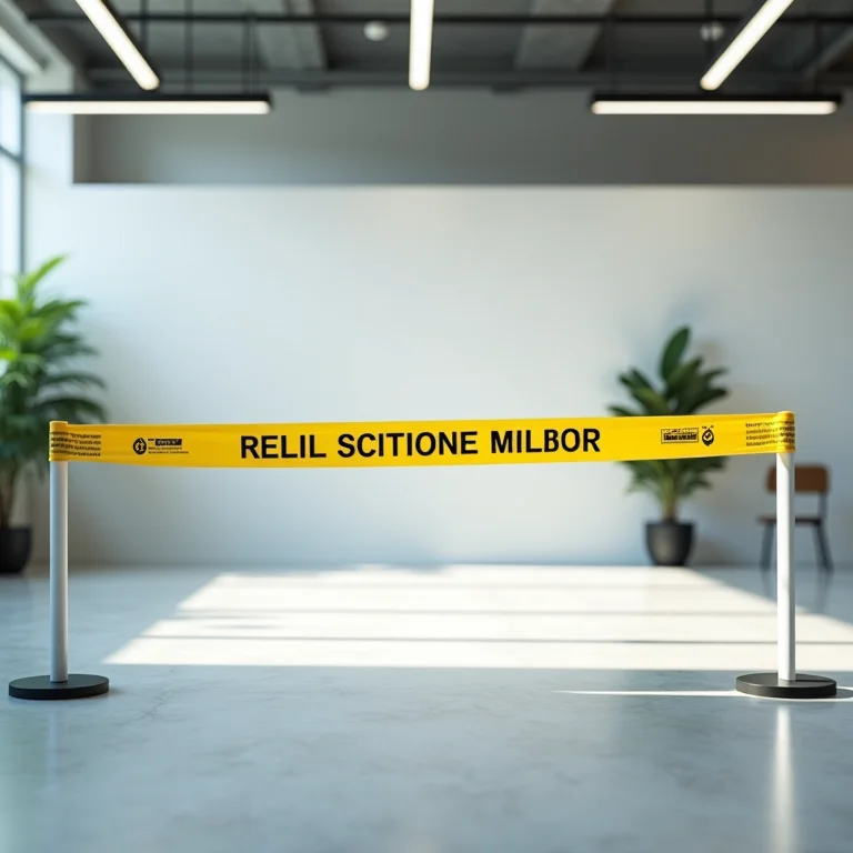 Delimitação de área com fita marcando o escopo do problema