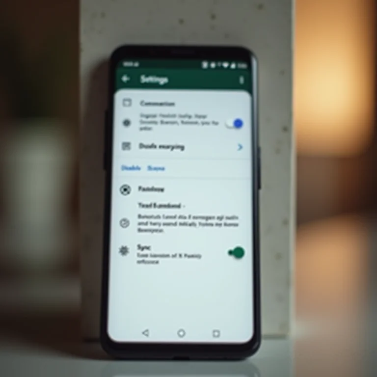 Desativando a sincronização no Google.