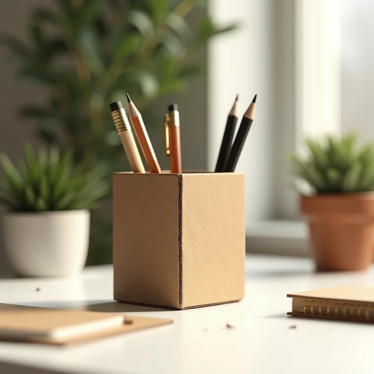 Dica extra para um porta-lápis de papelão durável.