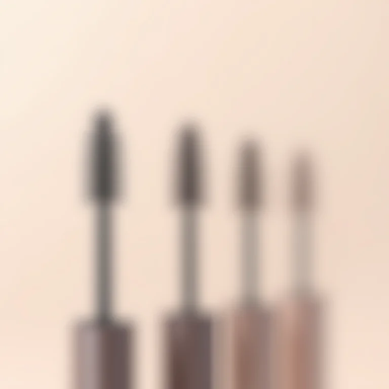 Diferentes tipos de aplicadores de rímel para cada tipo de cílio.