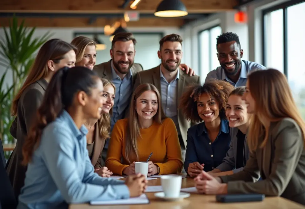 Campanhas de Incentivo: O segredo para turbinar suas vendas Equipe de vendas comemorando o sucesso de campanhas de incentivo