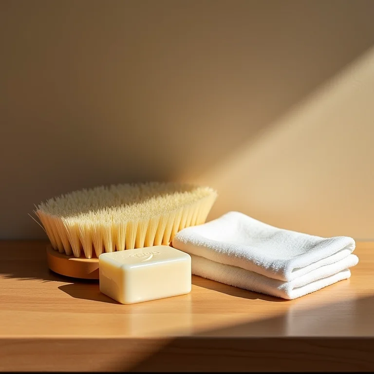 Ferramentas essenciais para limpeza de sapatos de borracha