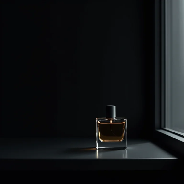 Frasco de perfume armazenado corretamente