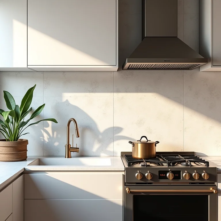 Frontão de cozinha com ladrilho hidráulico