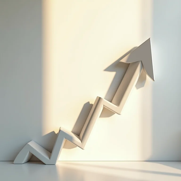 Gráfico de fluxo de caixa operacional mostrando crescimento.