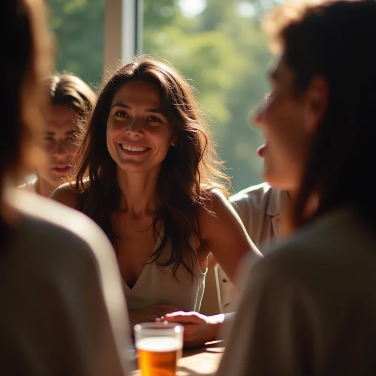 Grupo participando de jogo de associação livre no teatro