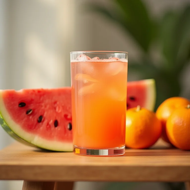 Hidratação pré-corrida com bebida eletrolítica e frutas