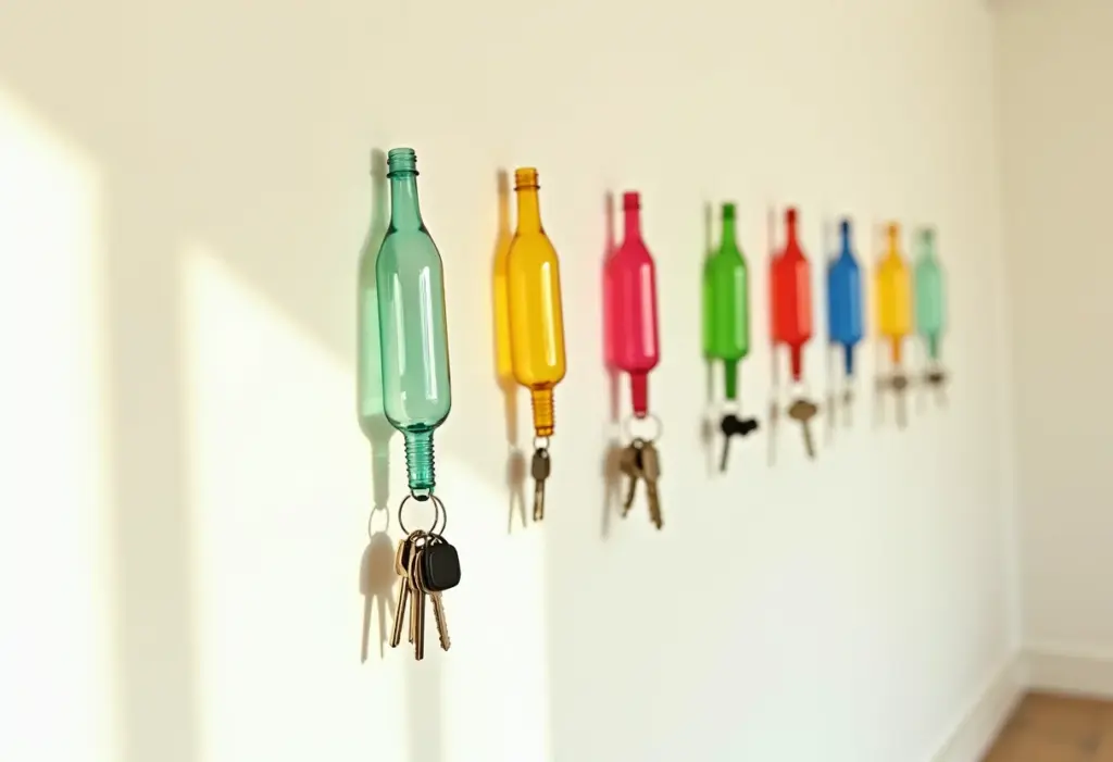 Ideias criativas para porta-chaves de garrafa PET