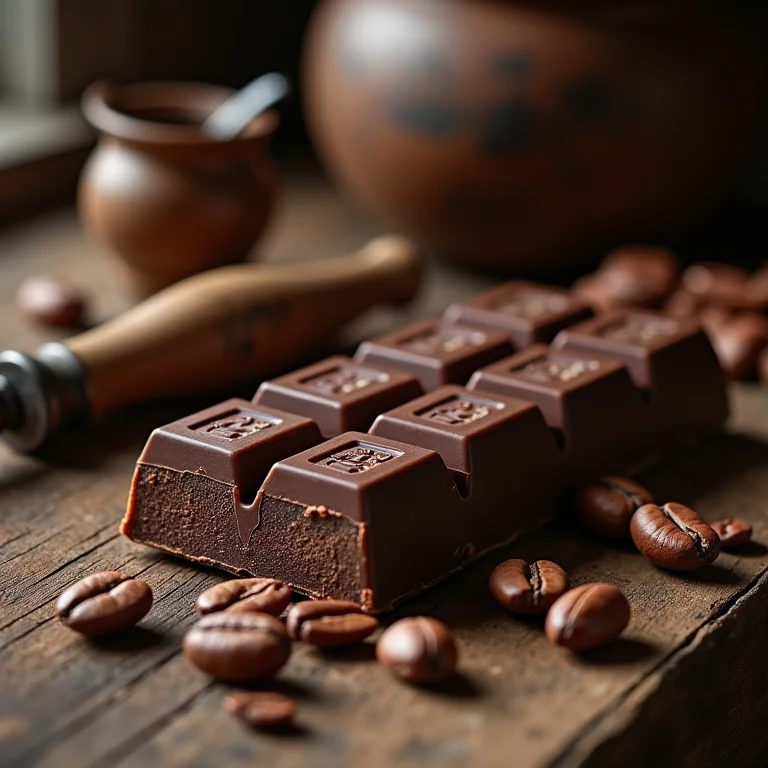 Ingredientes e ferramentas para fabricação de chocolate