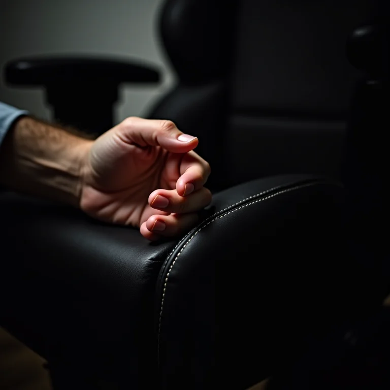 Inspeção da qualidade dos materiais de uma cadeira gamer