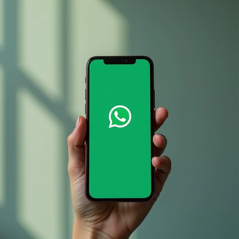 Interface do WhatsApp Business em um smartphone