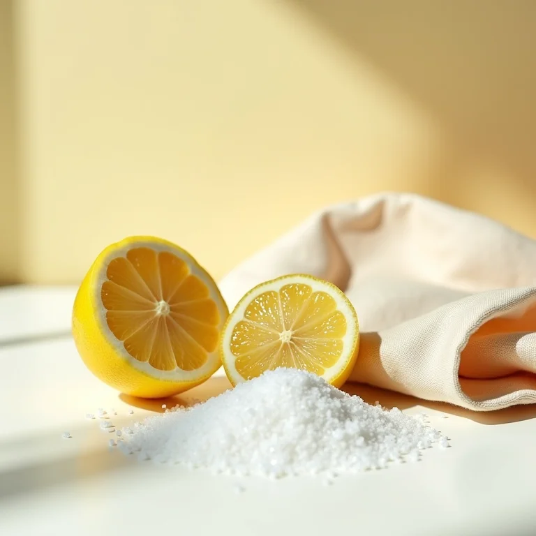 Limão e sal para remover ferrugem de tecido