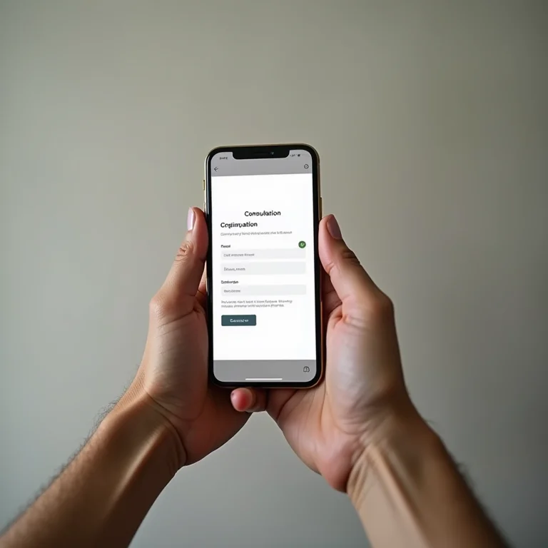 Mão segurando celular com consulta de CPF no Serasa
