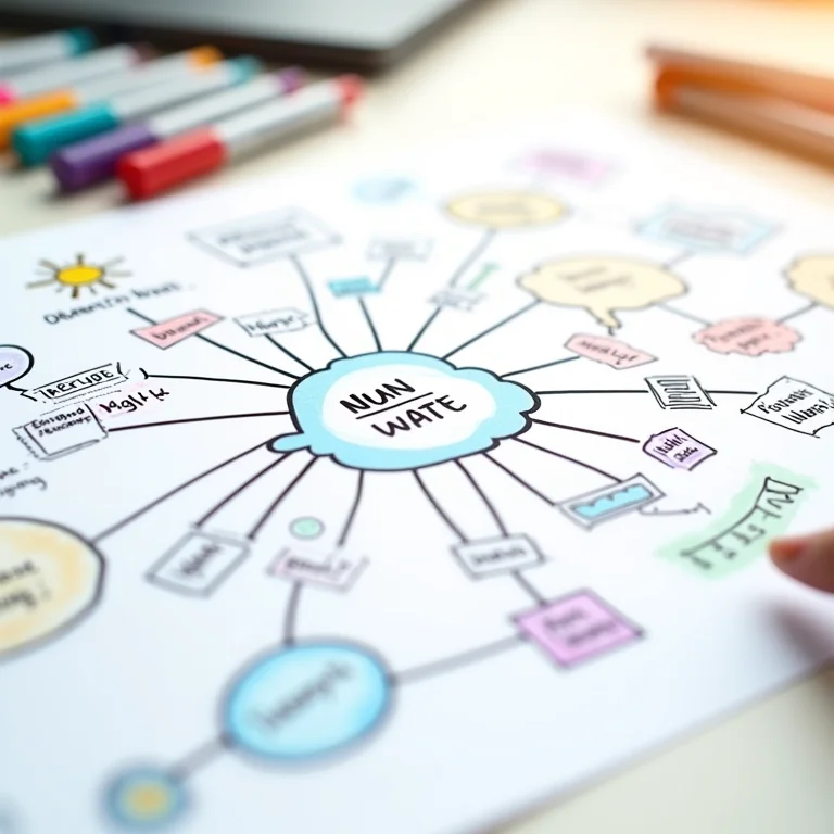 Mapa mental visualizando as conexões de um problema complexo