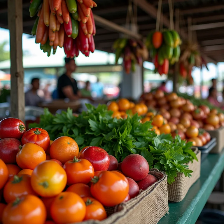 Mercado local em Manaus, Amazônia