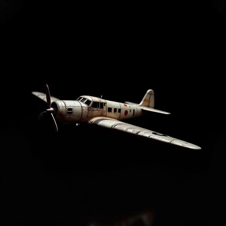 Modelo de avião antigo remetendo ao caso Vasp em Porto Alegre