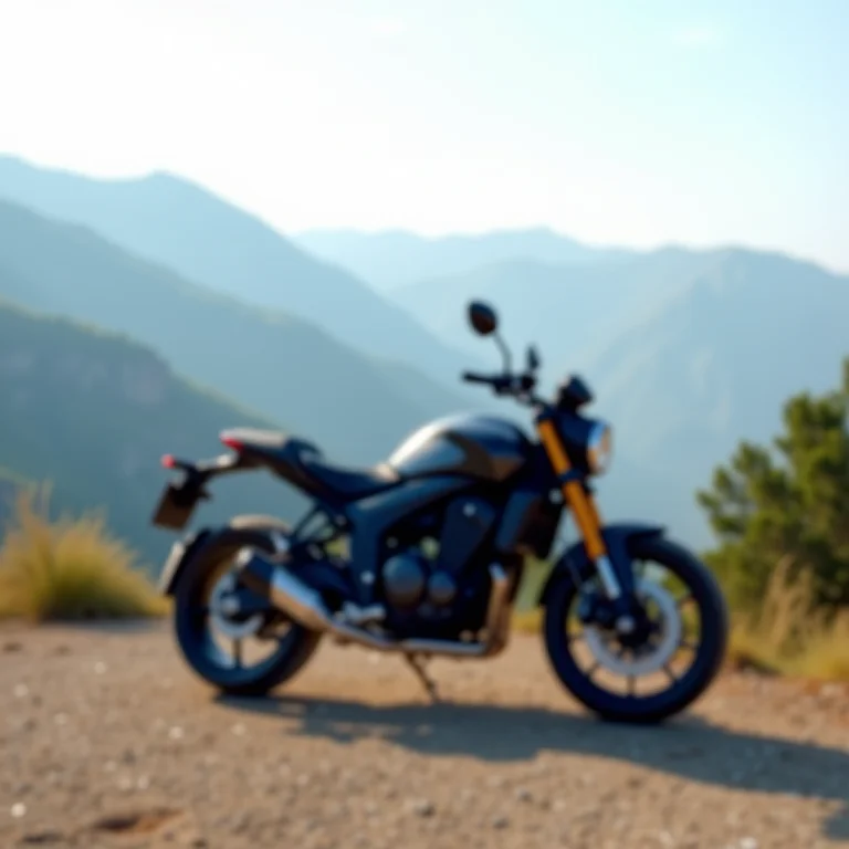 Moto de turismo ideal para a Estrada da Graciosa.