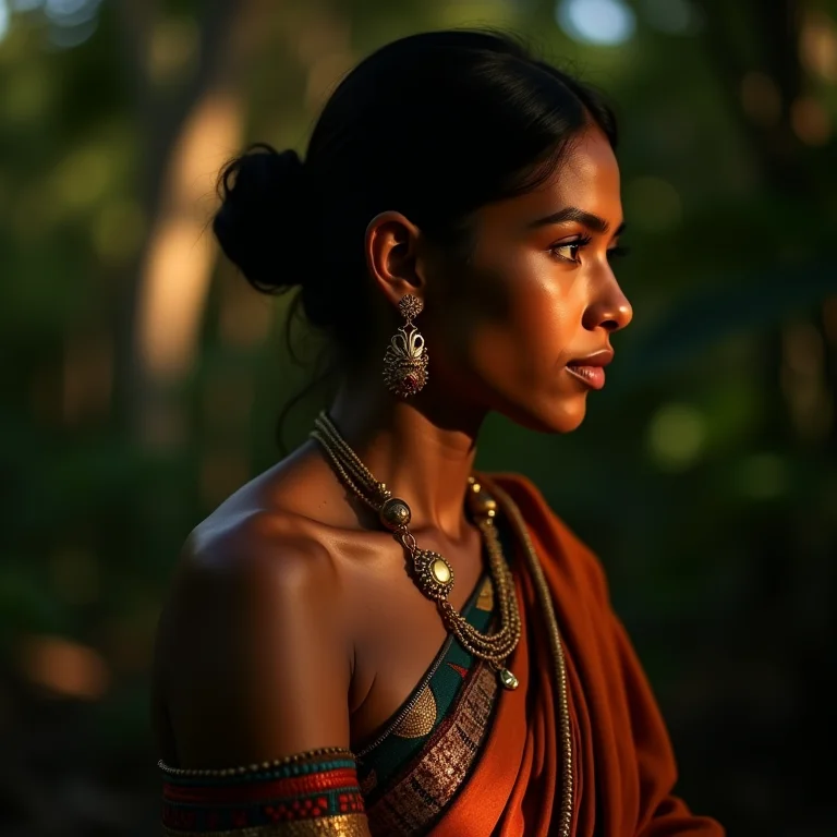 Mulher indígena na Amazônia