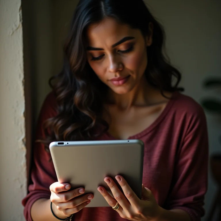 Mulher latina monitorando custos variáveis de produção