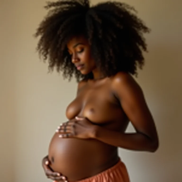 Mulher negra sorrindo aliviada após tomar chá de Espinheira Santa.