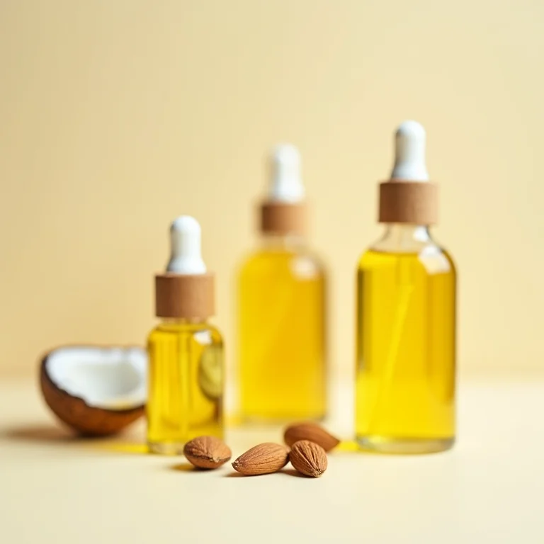 Óleos vegetais como coco, amêndoas e rícino para revitalizar rímel