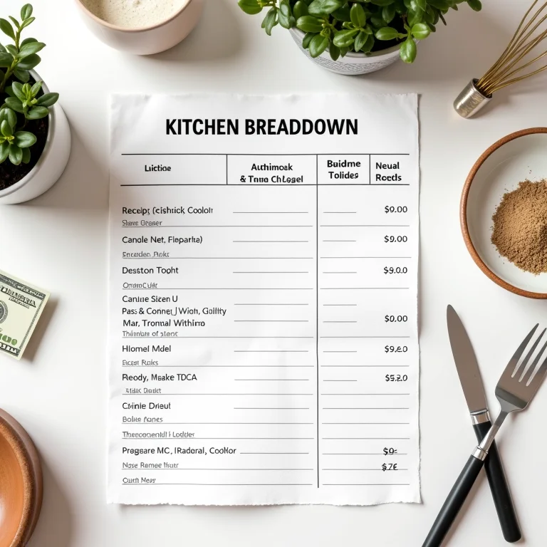 Orçamento detalhado para reforma de cozinha com dicas de economia