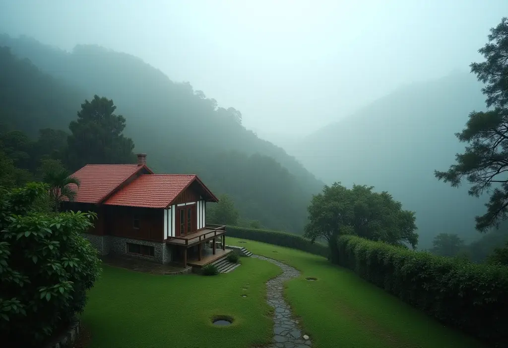 Gramado com chuva: 7 passeios secretos que te salvam do tédio Paisagem de Gramado em dia chuvoso com arquitetura charmosa