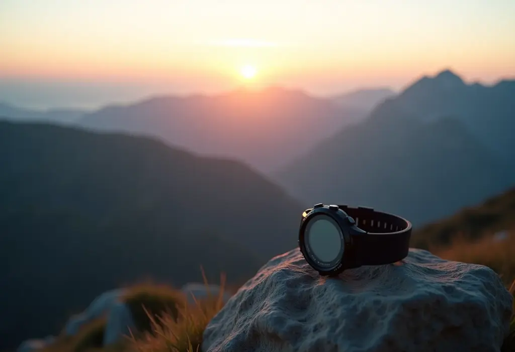 GPS para trekking Garmin: qual o melhor modelo para sua aventura? Paisagem de montanha com trilha e GPS Garmin para trekking