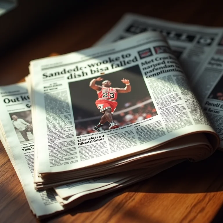 Pilha de jornais e revistas com manchetes sobre controvérsias e revelações.