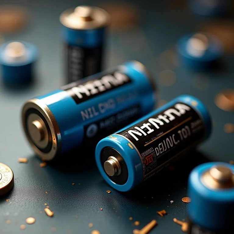 Pilhas de Níquel-Cádmio (NiCd) e Níquel-Metal Hidreto (NiMH), destacando suas características técnicas.