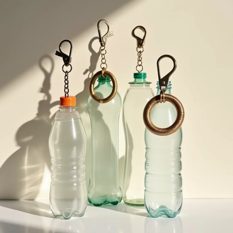 Porta-chaves de garrafa PET como alternativa econômica