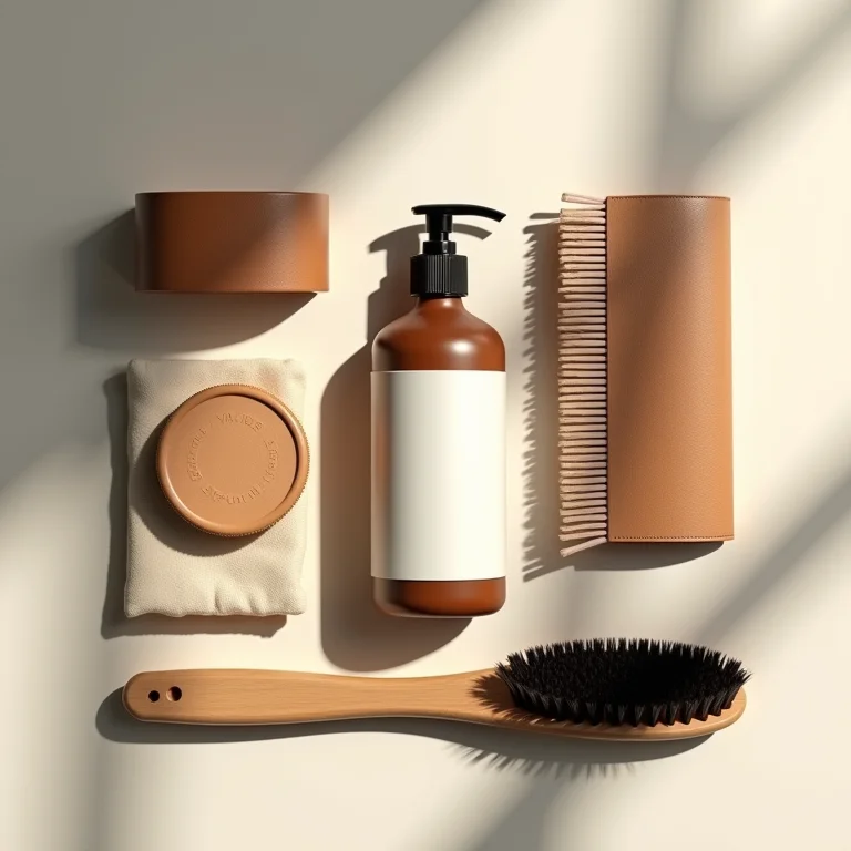 Produtos de limpeza para couro.