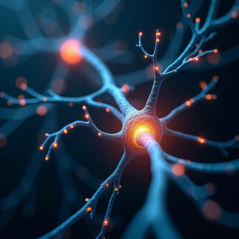 Representação visual do sistema nervoso em relaxamento