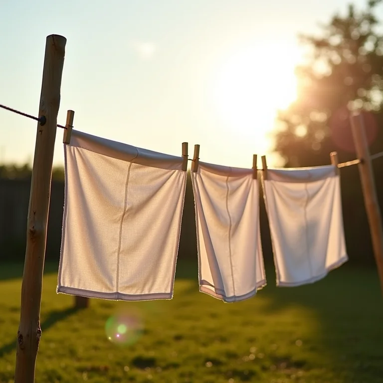 Roupas secando no varal