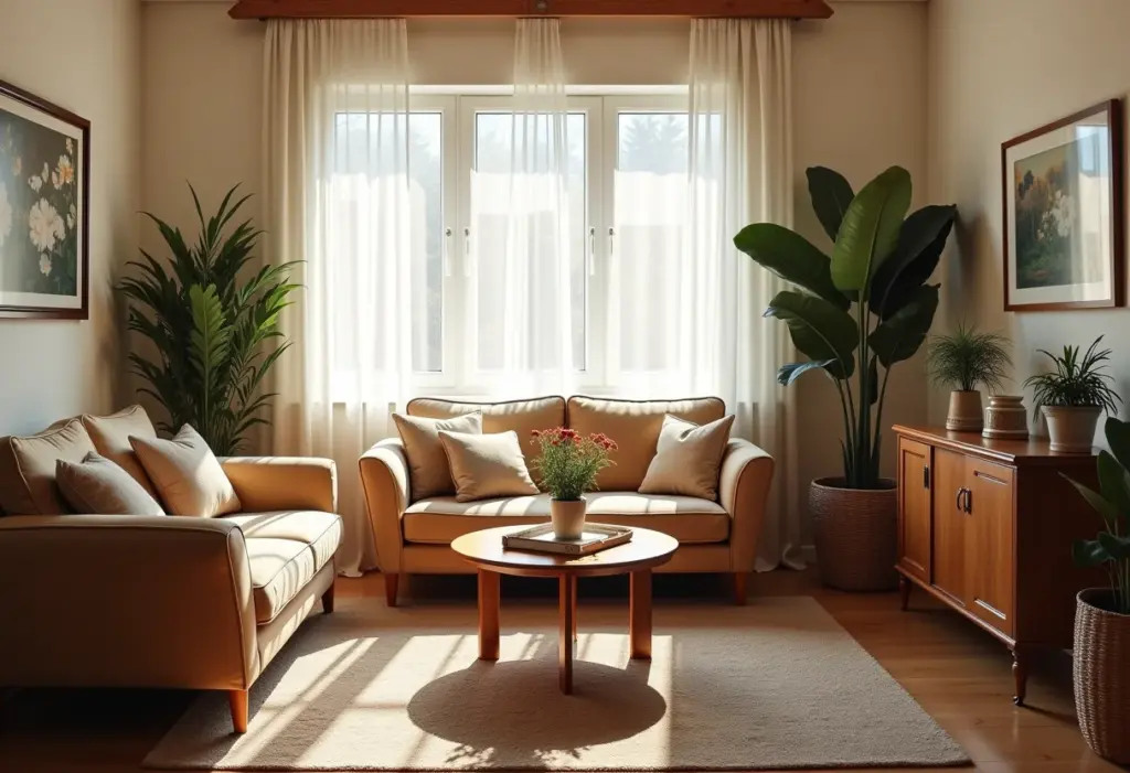 Decoração vintage para sala: 5 erros que você precisa evitar Sala de estar vintage com decoração aconchegante e iluminação suave