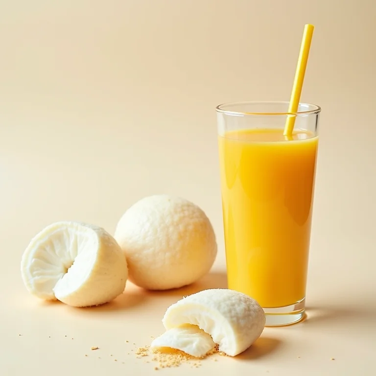 Tapioca com bebidas típicas de Pernambuco, como caldo de cana e água de coco.