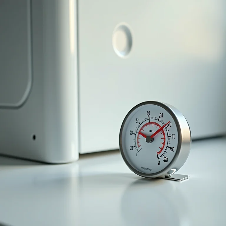 Termômetro indicando temperatura ideal de lavagem