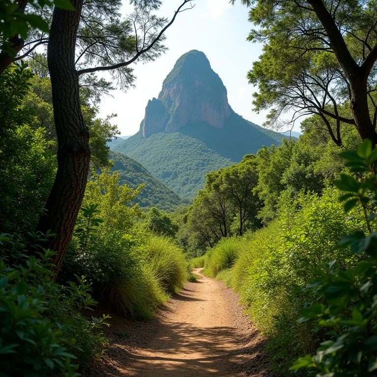 Trilha para a Pedra Pintada em Boa Vista.
