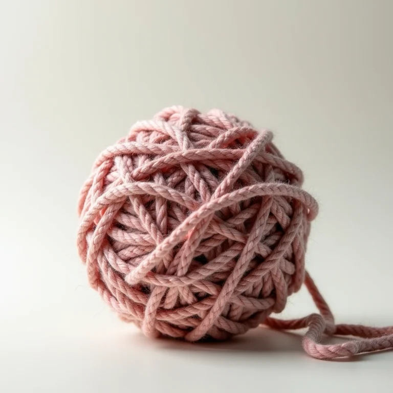 Uma imagem conceitual de um novelo emaranhado representando a identificação de problemas