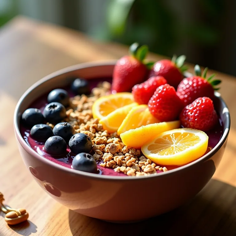 Açaí decorado em bistrô