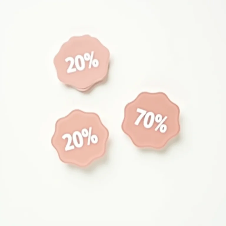 Adesivos de porcentagem de desconto para a Black Friday