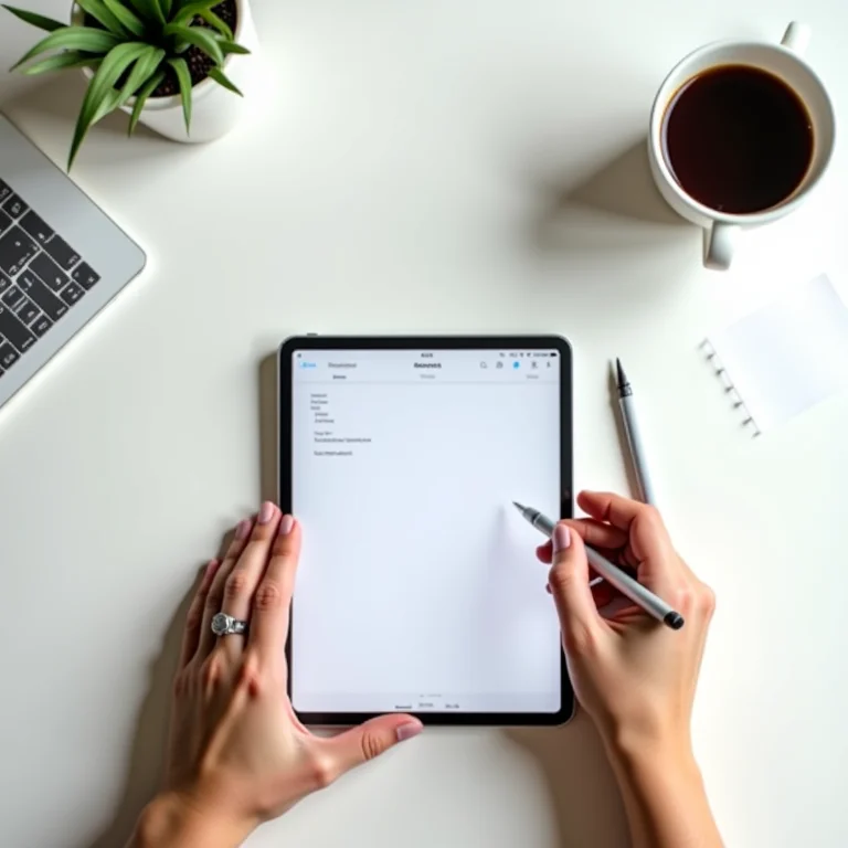 Adicionando metadados a fotos digitais em um tablet